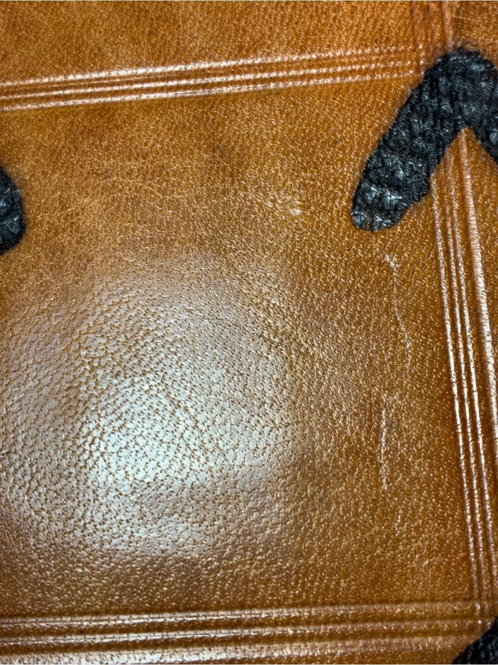 Vintage Handcrafted Leather Portfolio Briefcase Folio Whipstitched Document Case